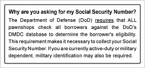 Larger image for MLA - Social Security Sign