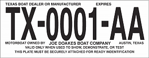 Larger image for Boat Temp Tags - Black