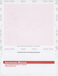 Additional images for Laser Sheet U-Seal Self Mailer