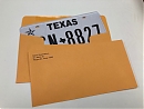 Order License Plate Envelopes - Printed